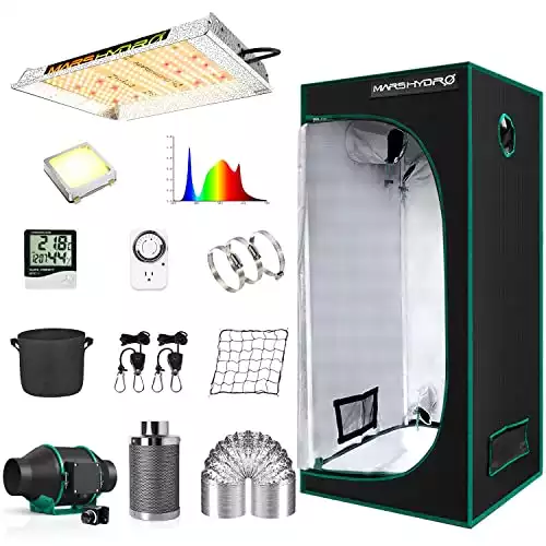 Marys-Hydro Grow Tent Kit Complete TS 600W LED Grow Light 2x2ft Full Spectrum Indoor Grow Tent Kit