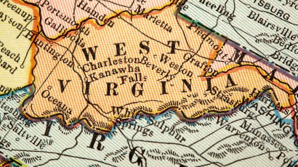 west virginia map