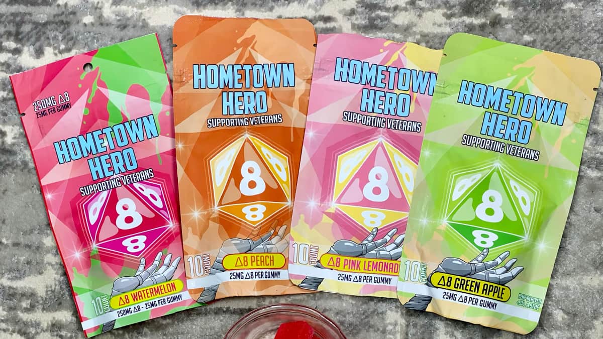 D8 thc gummies assortment