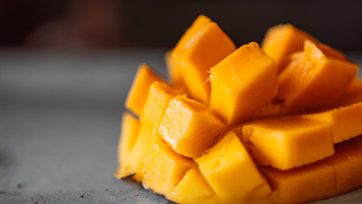 mango sliced open