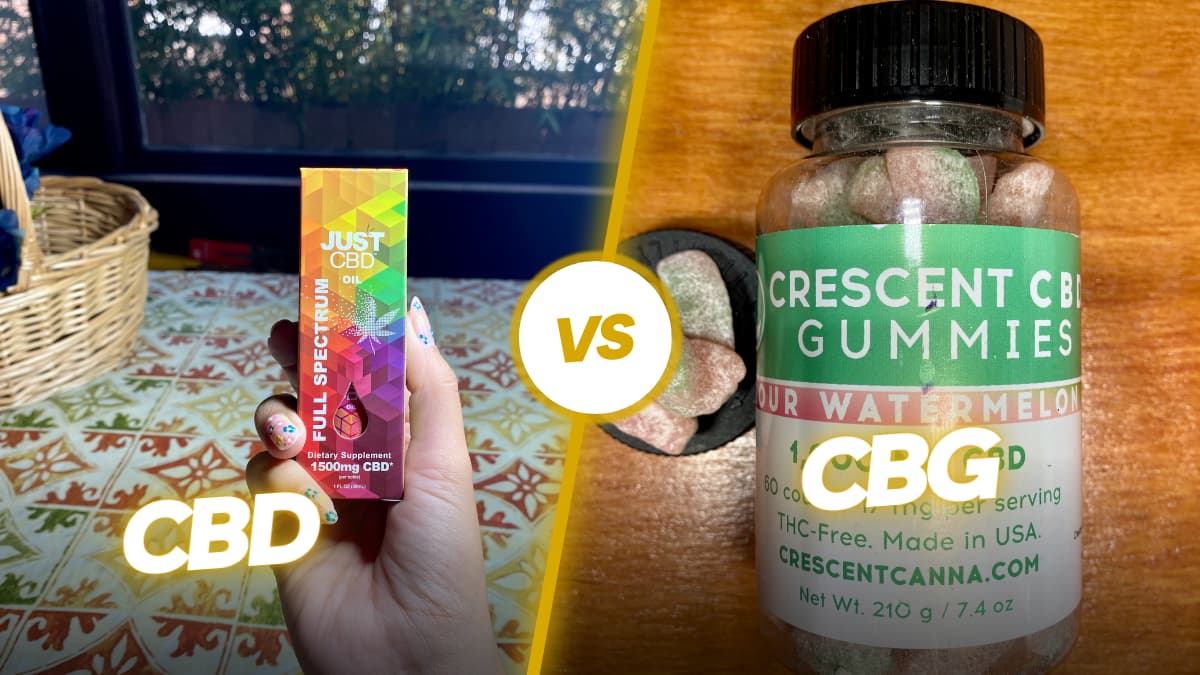 picture of full spectrum cbd vs cbg edibles