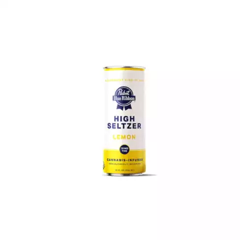 THC High Seltzer Cannabis Beverage | Pabst Blue Ribbon