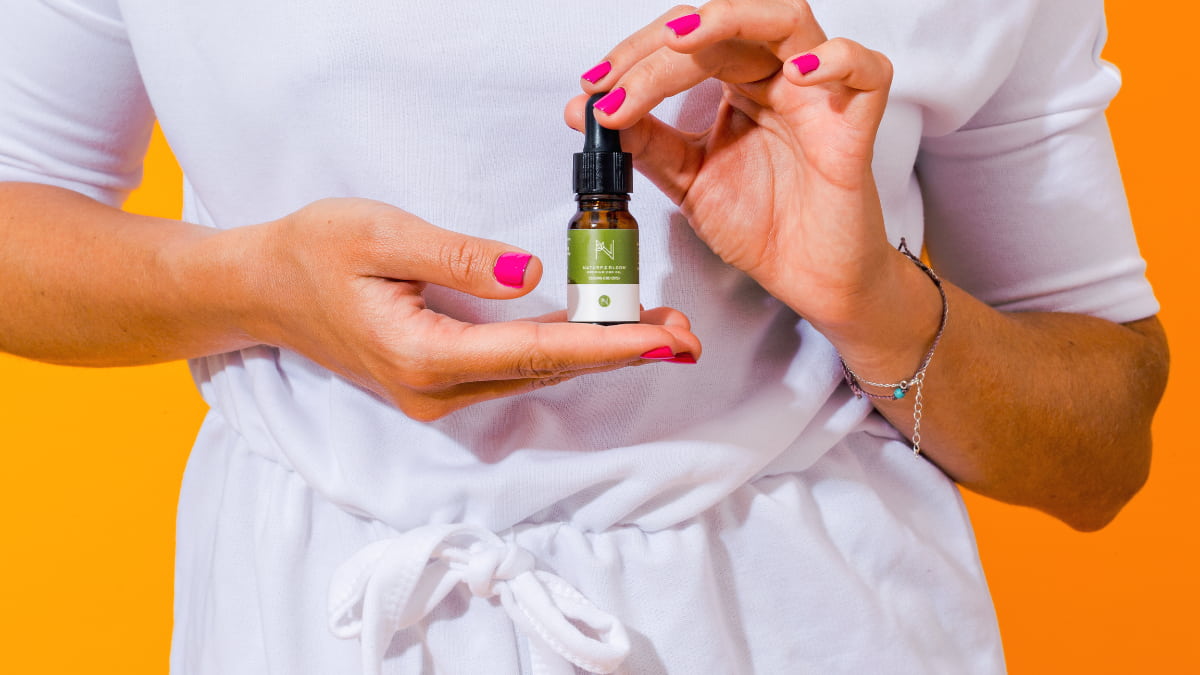 Nature and Bloom CBD Oil Bottle